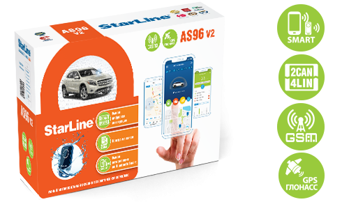 StarLine AS96 v2 BT 2CAN+4LIN GSM GPS