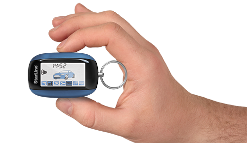 Брелок к сигнализации StarLine B64 Slave c дисплеем